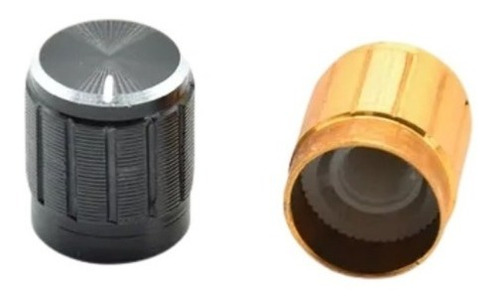 Perilla Gold Metál Aluminio Para Potenciómetro Set X 10pz