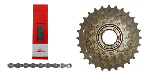 Pacha Rosca 7 Velocidades 13 28 Cadenilla Sunrace