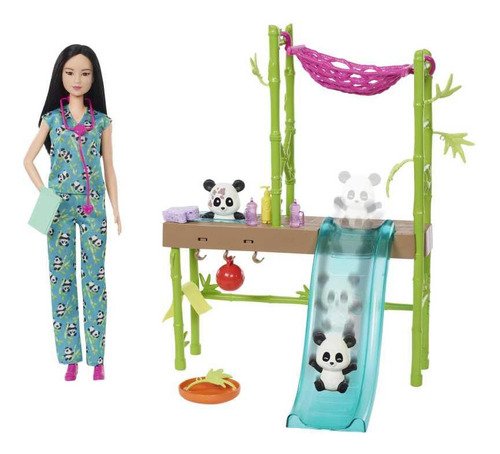 Barbie Profesiones Set De Juego Cuidadora De Pandas