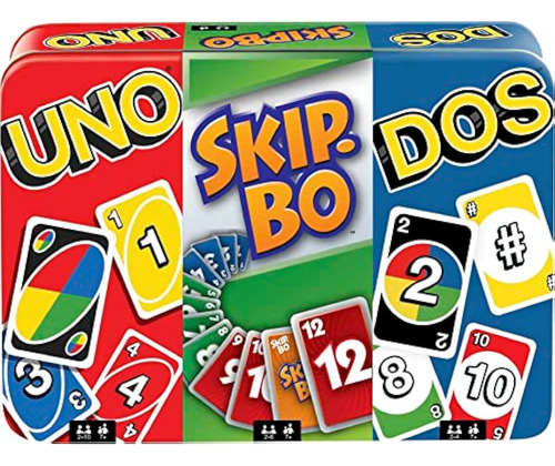 Mattel Games Mattel Games, Uno, Dos Y Skip-bo