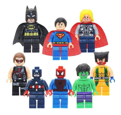 Juguete Lego Superheroe Marvel Dc Figuritas Spiderman Batman