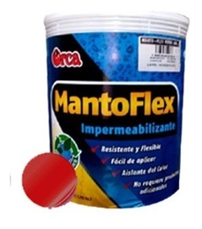 Pintura Elastoméricas - Impermeabilizante Manto Flex - Rojo