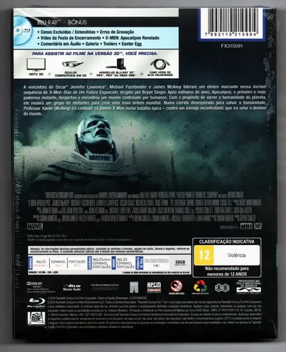にゃん Man Blu-ray Blu-ray - X-men Apocalipse - Edição De Colecionador (3d+2d