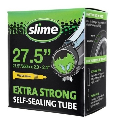 Camara Slime 27.5valvu Presta 48mm Antipinchadura Tiendabici