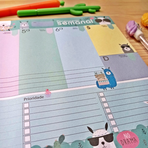 Imagem 5 de 10 de Planner De Mesa Semanal Permanente A4