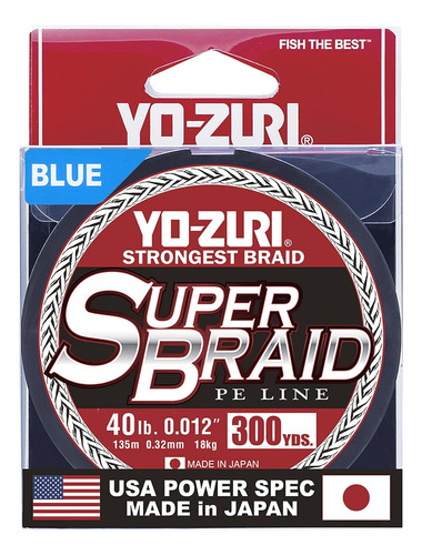 Superbraid Blue 300 Yards Superbraid Fishing Line