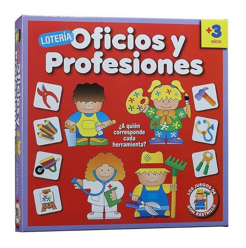 Loteria Oficios Y Profesiones Don Rastrillo Juego Infantil