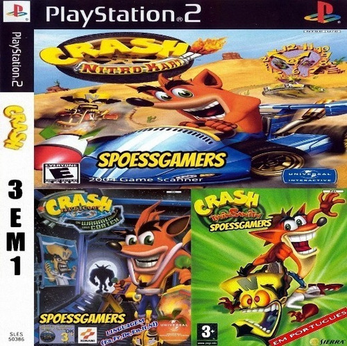Crash 3 Em 1 Twinsanity Cortex Nitro Pt-br Ps2 Patch .