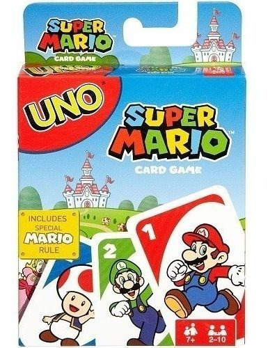 Juego De Cartas Uno Super Mario Original Mattel Nuevo