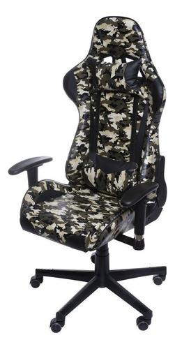 Cadeira Gamer Com Braço Ajustável F16 3318 Or Design