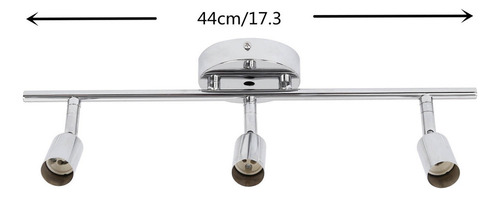 Refletor De Teto J 3 Light Chrome Steel Gu10 Spotbar Ow5j
