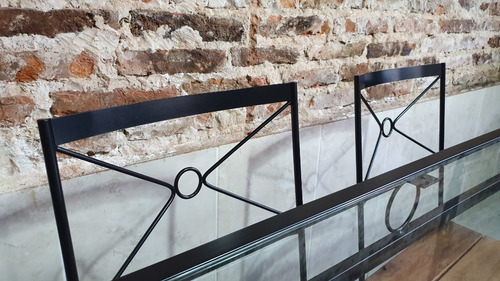 Imagen 9 de 9 de Mesa Comedor Industrial Hierro Y Madera 140x80x78 + 4 Sillas