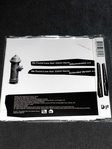 Cd Single Rihanna We Found Love Importado Europeu Raro.