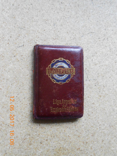 Carnet Antiguo Si Valor Legal Del Año 1944 De La L.a.d.e.p.