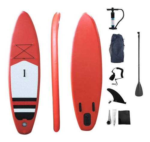 Imagen 1 de 4 de Tabla Stand Up Paddle Surf + Remo Inflador Bolso S280 Crazy