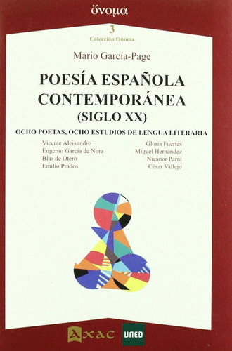 Poesia Espaãâola Contemporanea (siglo Xx), De Vv. Aa.. Editorial Axac, Tapa Blanda En Español