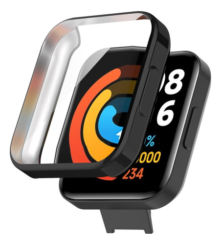 Funda De Tpu Galvanizada Azul Para Xiaomi Redmi Watch 2 Lite