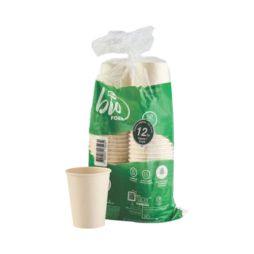 Vaso Compostable 12 Onzas Ecológico X 50 Unidades