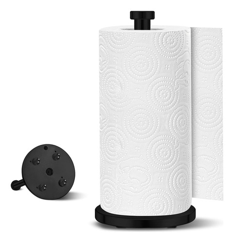 Soporte Para Toallas De Papel Negro Antideslizante