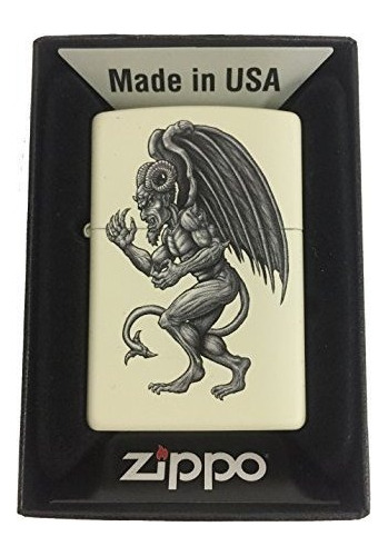 Encendedor Personalizado Zippo - Demon Gargoyle Winged Horro
