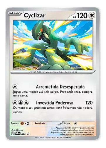 Jogo De Cartas Colecionáveis Pókemon Copag Carta Cyclizar De 4 Mazos Con 25 Cartas