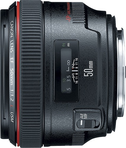Lente Estándar Canon Ef, 50mm F/1.2l Usm, Color Negro