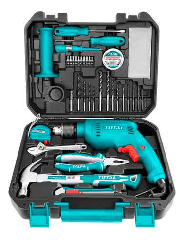 Kit Taladro Percutor 680w 115 Piezas Total Thkthp1152-4