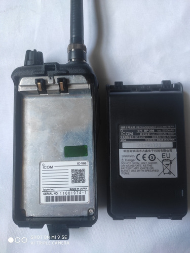 Rádio Comunicação Icom Ic- V86 Portátil Vhf.