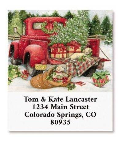 Christma Delivery Select Return Address Labels Set Of 2