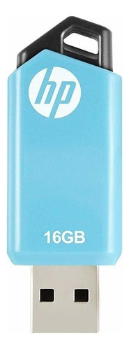 Pendrive HP v150w 16GB 2.0 celeste y negro