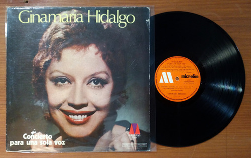 Ginamaria Hidalgo Concierto Para Una Sola Voz Disco Lp Vinil