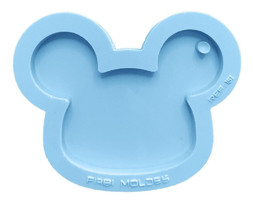 Molde De Silicone Resina Orelha Mickey Baby Chaveiro Biscuit