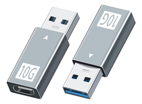 Kit Cable Tipo C A Tipo C Trenzado Y Adaptador Usb A A C Blanco