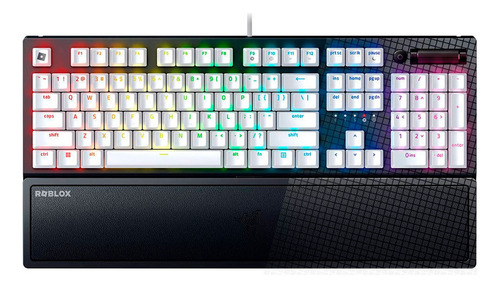 Teclado Razer Blackwidow V3 Roblox Edition Rz03-0352800-r3m1 Cor De Teclado Branco Idioma Inglês Internacional