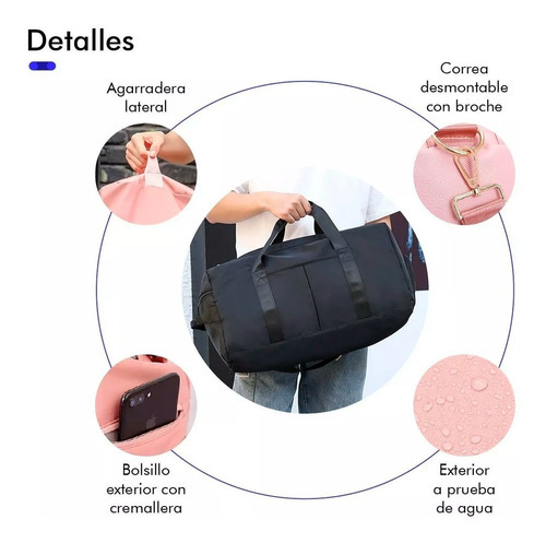 Mochila Gimnasio Deportiva Gran Capacidad Resistente Ligera Color Violeta