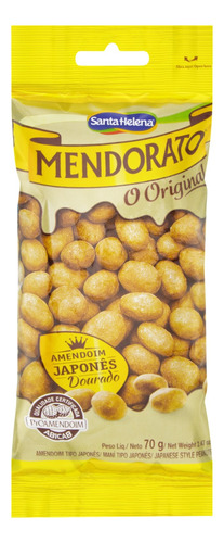 Amendoim Japonês Dourado Mendorato Pacote 70g