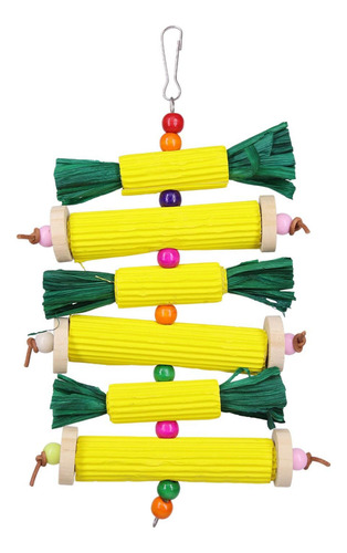 Juguete Para Pájaros, Juguete Para Masticar, Hecho A Mano,