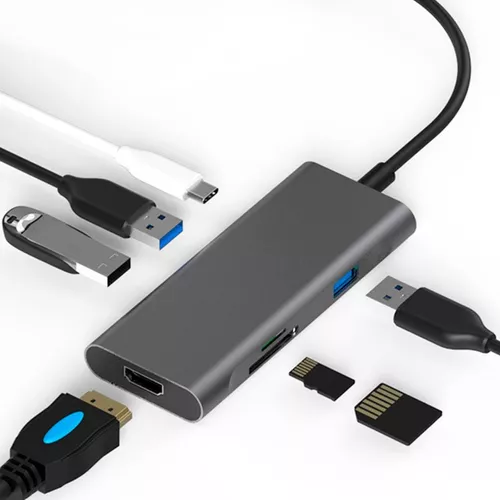 ADAPTADOR MULTIPUERTOS USB-C - DOCKING STATION USB TIPO C HDMI