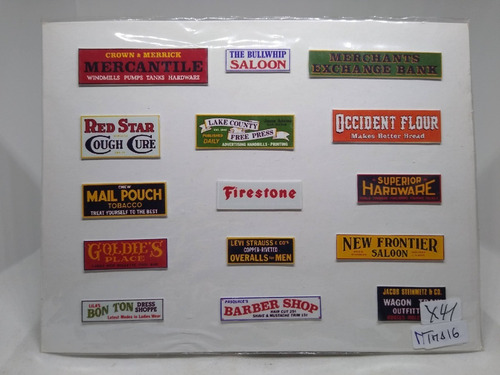 Imagen 8 de 9 de Nico Carteles Con Nombres Empresas Americanas H0 (tma 16)