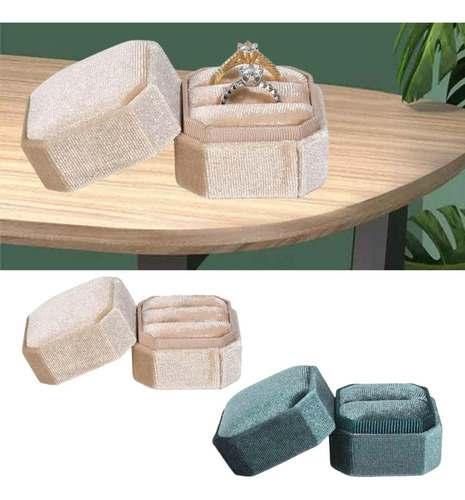 Boda Elegante Anillos Caja Terciopelo Joyero Para Niñas