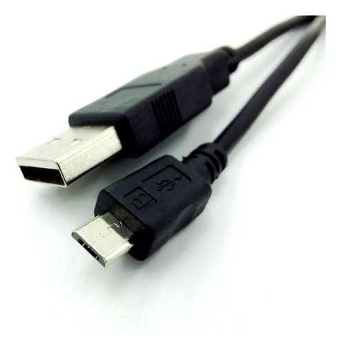 Cabo Usb 2.0 A Macho X Micro Usb 5 Pinos De 1 Metro Cor Preto