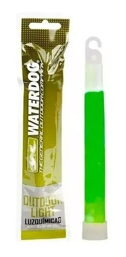 Luz Química Waterdog 15cm Duracion Por 10hs Luz Verde