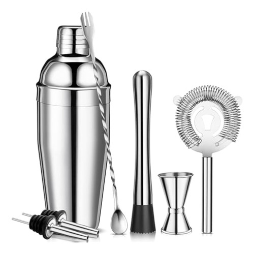 Juego De 7 Cocteleras De 24 Onzas, Kit De Barman