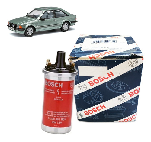 Bobina Ignição Escort 1.8 8v Ap1800 1991 1992 Gasolina Bosch