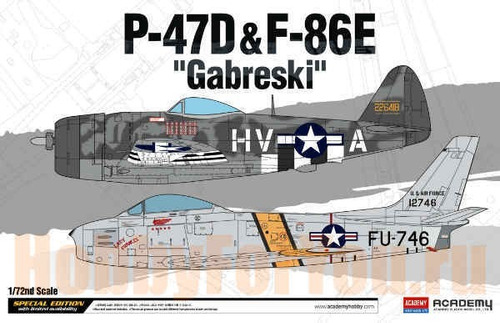 Imagen 1 de 3 de P-47d & F-86e Gabreski 1/72 Academy 12530