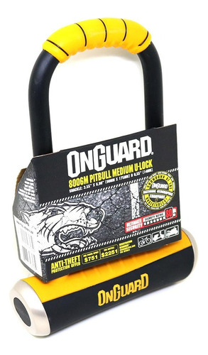 Candado U Lock Onguard 8006 Pitbull Medium 90mm X 175mm