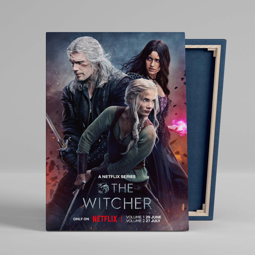 Cuadro The Witcher Canvas Con Bastidor 60x40 Cm