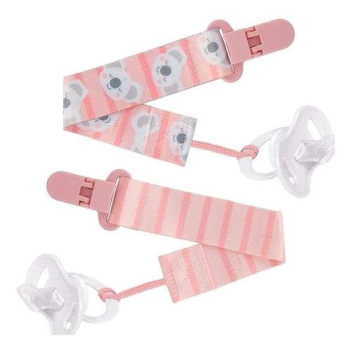 Prendedor De Chupeta 2und Coala Rosa Buba