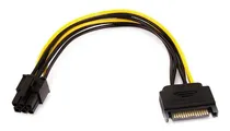 Comprar Cable Adaptador Corriente Poder Sata 15 Pin Pci-e 6 Pin
