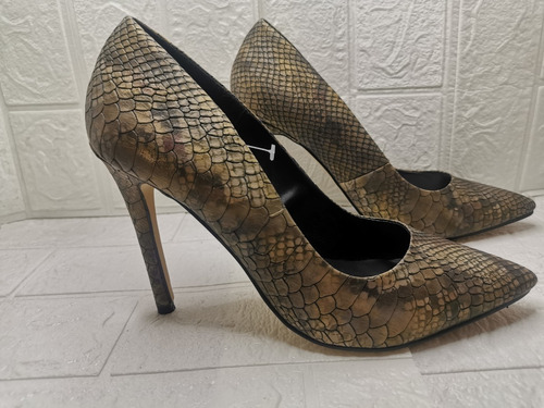 Trender Zapatillas Tacón Animal Print Pitón 26mx Tacón 11cm